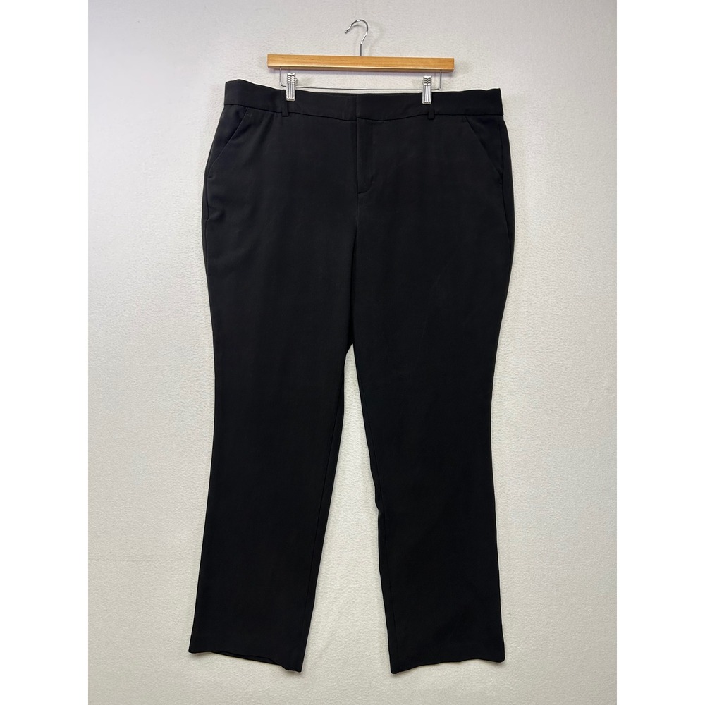Professional Nine West Womens 18W Black Barely Bootcut Dress Pants Office Career
